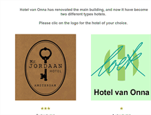 Tablet Screenshot of hotelvanonna.nl